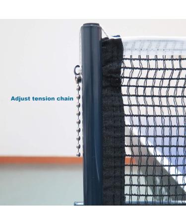 Professional Spring Activated Ping Pong Net Set with Clamp - Navy | Tension Adjustable for Easy Table Tennis Setup - Buy Online on SooperMarket.com