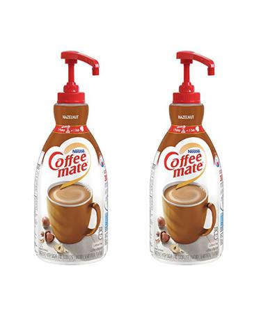 Coffee Mate Liquid Coffee Creamer Lactose Free Hazelnut No Refrigeration 1.5 Liter Pump Bottle (2-Pack) Hazelnut 1.5 L (Pack of 2)