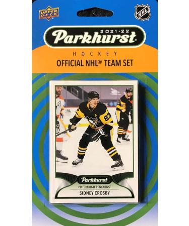 Pittsburgh Penguins 2021 2022 Upper Deck Factory Sealed 10 Card Team Set with Sidney Crosby, Jake Guentzl and Evgeni Malkin Plus