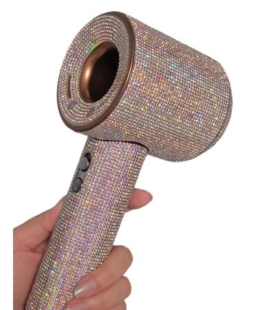 Self-Adhesive Bling Crystal Rhinestone Sticker Sparkles Diamond Stone Decal for Dyson Supersonic Hair Dryer Protector (Colorful)