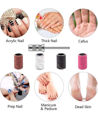 Luckaide Grinding Sleeve Nail Cutter 100 Pieces Grit 80/120/240 Grinding Caps for Manicure & Pedicure Best Quality Nail Miller Attachments for International Shipping - Buy Online on SooperMarket.com