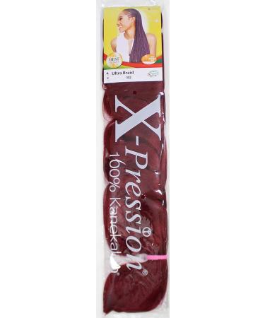 X-PRESSION (Xpression) Ultra Hair Braid (Braiding) Extension Choice of Colours (Burgundy) - Buy Online on SooperMarket.com