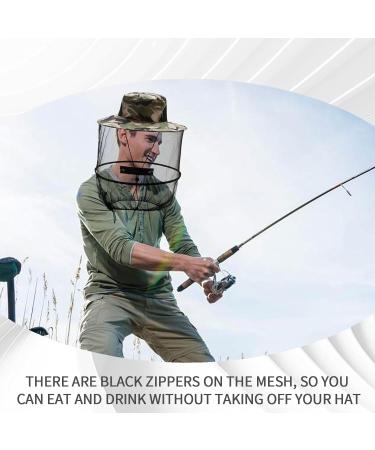 DOKLY 2 Pack Mosquito Head Net Hat - Premium Nylon and Polyester Fabric for Ultimate Protection Face Cover Fly Protection Netting Hat for Men Women Outdoor Lover Fishing Hiking Gardening Beekeeping - Buy Online on SooperMarket.com