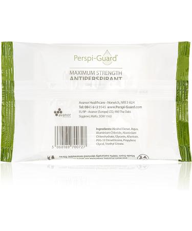 Perspi-Guard Maximum Strength Antiperspirant Wipes 25-Pack - 25 Count (Pack of 1) - Buy Online on SooperMarket.com
