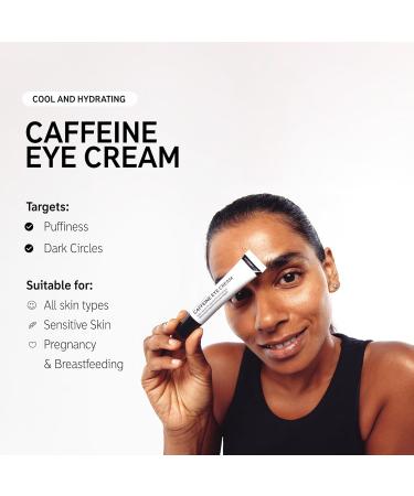 The Inkey List Caffeine Eye Cream 15ml | Dark Circle Treatment | Brightens Under Eye | Fragrance-free - Buy Online on SooperMarket.com