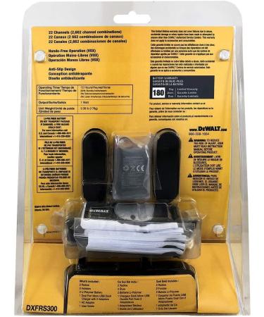 DEWALT DXFRS300 Heavy Duty Walkie Talkies - Waterproof, Shock Resistant, Long Range, Rechargeable Two-Way Radio (2 Pack) - Buy Online on SooperMarket.com