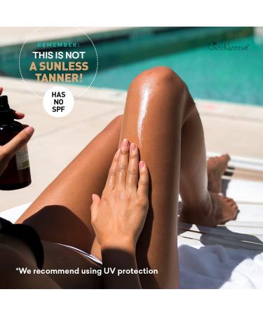 Body Nutritive Serum - Hydrating Body Oil for Outdoor Tanning | Natural Skin Moisturizer for Sun Kissed Glow - Just Nutritive 8 Oz - Buy Online on SooperMarket.com
