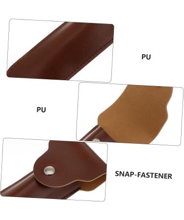 Angoily 2pcs Razor Holster Handbag - Premium Leather Storage for Double Edge Razors | International Shipping Available - Buy Online on SooperMarket.com