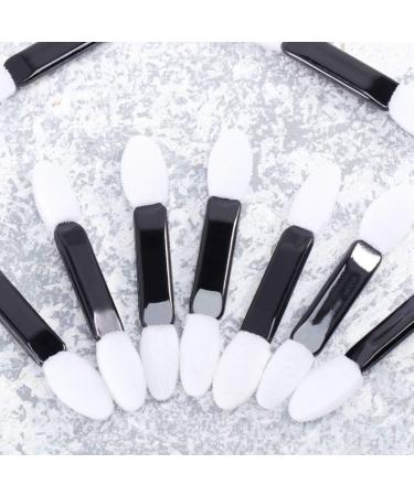 100 Pcs Eyeshadow Sponge Applicators - Double-Ended Makeup Brushes for Face & Eyes | Disposable Beauty Sponges for Travel - Perfect for Women - Buy Online on SooperMarket.com