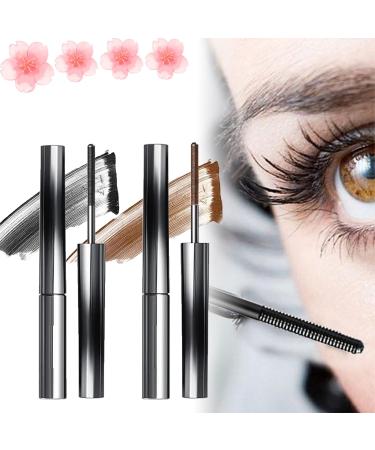 Olivia Blaire Iron Wand Mascara Vervaci Iron Rod Mascara Nour Iron Wand Mascara Waterproof Metal Rod Metal Wand Mascara Bristle Less Metal Mascara Curling Eyelash Metal Mascara (2*Mix)