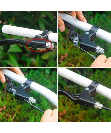 Lomodo 4-Piece Bicycle Brake Accessories: V-Brake Handlebar Aluminium Alloy Levers & Brake Wire for Mountain/Road/MTB Bike - Red - Buy Online on SooperMarket.com
