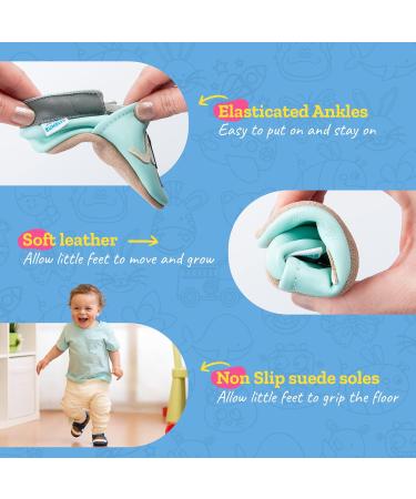 Soft Sole Leather Baby Shoes for Boys and Girls (6-12 Months) | Elovephant - Buy Online on SooperMarket.com