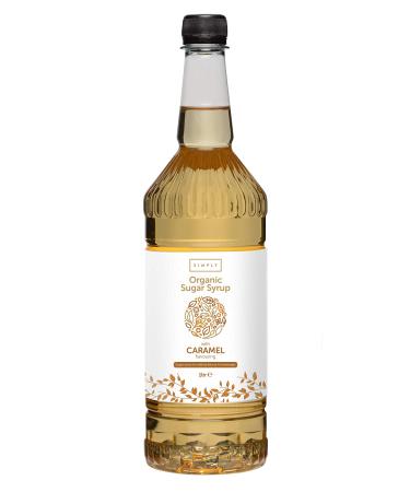 Italian Beverage Company Simply Organic Sugar Syrup with Caramel Flavouring 1 l Caramel 1 l (Pack of 1)