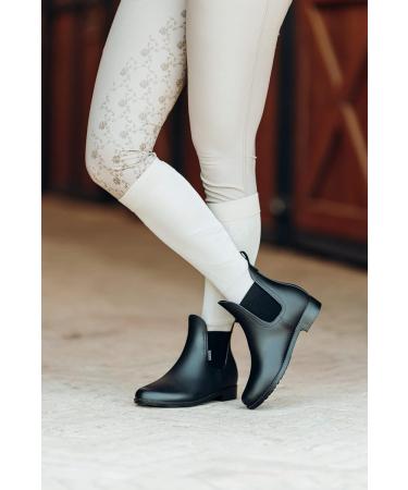 HORZE Women's Riding Boots Bonn - Waterproof Rubber Paddock & Stable Shoes | Size 41 EU - Black - International Shipping Available - Buy Online on SooperMarket.com