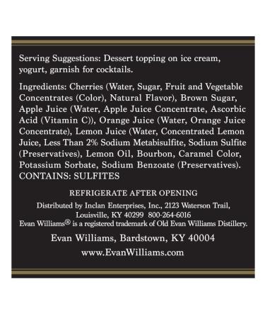 Evan Williams Bourbon Black Cherries - Infused with Rich Flavor - Buy Online on SooperMarket.com