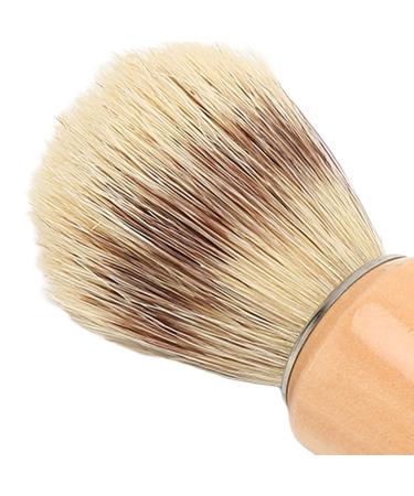 Beard Shaving Brush | Men's Wooden Handle Shaving Brush | Portable Hair Brush for Home & Salon | Lightweight Barber Brush - Buy Online on SooperMarket.com