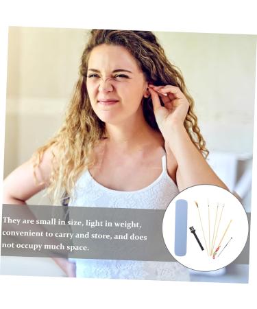 Ear Cleaning Kit with Bamboo Ear Pick & Spiral Cleaner - 1 Set for Safe Ear Wax Removal - Buy Online on SooperMarket.com