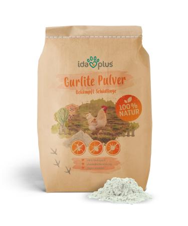 Ida Plus - Gurlite powder against mites - of course against the red bird mite - more effective than pebbles or pebbles - ecologically approved - for chickens quail & other poultry - without chemistry 2.5 kg (1 Pack)