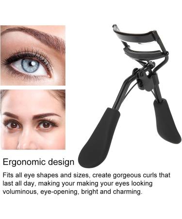 Verdant Touch Stainless Steel Eyelash Curler Stainless Steel Eyelash Curler Silicone Ring Pad Eye Lash Curling Tool Black Professional Cosmetic Tool - Buy Online on SooperMarket.com
