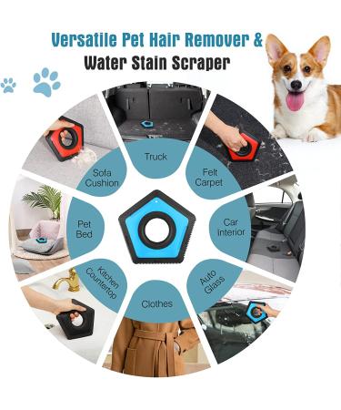 VavoPaw Pet Hair Remover - All-In-One Hair Detailer for Pets, Cars, Furniture - Blue - 1 Pack - Buy Online on SooperMarket.com