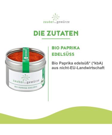 Magic of the Spices Bio Paprika Edels ss - Mild Sweet Organic Paprika Powder for Goulash | 60g Premium Quality & Reclaimable Aroma - Buy Online on SooperMarket.com