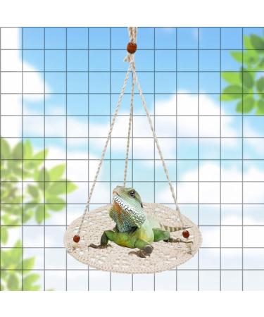 Buy Hanging Reptile Hammock Swing Bed | Cute Cotton Lizard & Bird Toys for Bearded Dragons Leopard Geckos & More - Buy Online on SooperMarket.com