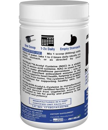 NAC (N-Acetyl L-Cysteine) Powder | Liver & Antioxidant Support (50Grams) - Buy Online on SooperMarket.com