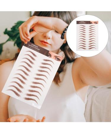 NOLITOY 12 Sheets Eyebrow Stickers Simulation Eyebrows Sticker Eyebrow Tattoos for Eyebrow Grooming - Buy Online on SooperMarket.com