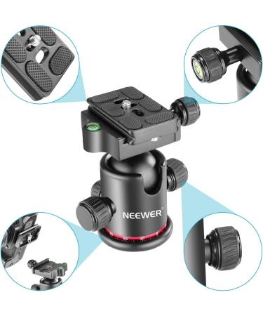 NEEWER 360 Panoramic Tripod Ball Head with Arca-Type Plate - Max Load 17.6lb - for DSLR Camera, Camcorder - Red / Black - Buy Online on SooperMarket.com