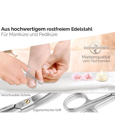 Professional Stainless Steel Nail Scissors - Rounded Tips Extra Sharp & Curved - 8 cm Pedicure Manicure Tool for Precision Cutting - Buy Online on SooperMarket.com