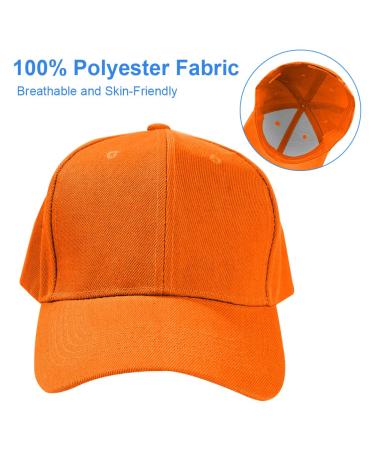 Aomig Unisex Baseball Cap - Adjustable Sun Protection Cap for Men & Women - Outdoor Running Tennis Golf Travel (Orange) - Buy Online on SooperMarket.com
