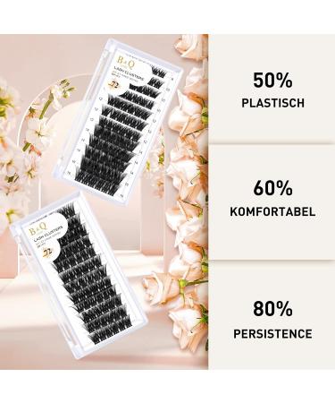 72 Pcs DIY Individual Eyelashes - Reusable Wispy Fluffy Eyelash Extensions for Beginners (B26 D-14mm) - Best Quality at Home - Buy Online on SooperMarket.com