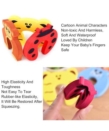 Baby Foam Door Stopper - 6Pcs Clamping Protection for Child Safety | Finger Clamping Protection for Kids | Multi-Color Options - Buy Online on SooperMarket.com