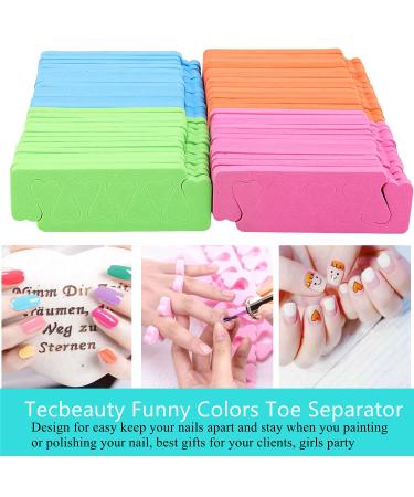 48pcs Sponge Toe Separators Pedicure Set | Premium Nail Art Tool Kit in 4 Fun Colors for Perfect Polishing - Shop Now - Buy Online on SooperMarket.com