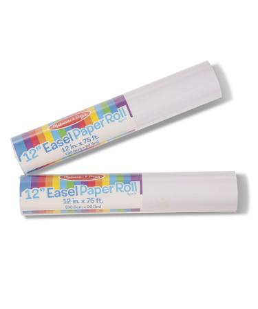 Melissa & Doug Tabletop Easel Paper Roll (12 inches x 75 feet) - 2-Pack