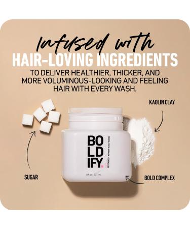 BOLDIFY Scalp Scrub | Pre-Wash Hair Treatment for Volume & Growth | Detoxifying Exfoliator for Healthy Hair & Scalp - Buy Online on SooperMarket.com