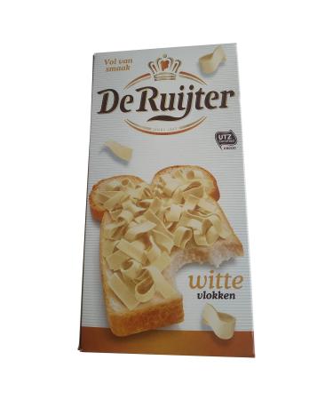 De Ruijter White Chocolate Flakes - 300g - Buy Online on SooperMarket.com