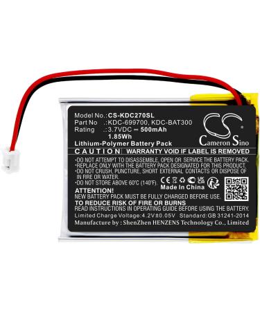 Battery Replacement for KOAMTAC KDC280 KDC300 KDC270 KDC30 - KDC-BAT300 & KDC-699700 | Fast International Shipping - Buy Online on SooperMarket.com