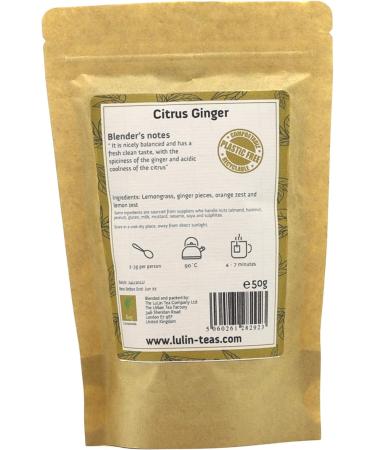 LuLin Teas Citrus Ginger Loose Tea 50 g Loose Tea 50 g - Buy Online on SooperMarket.com