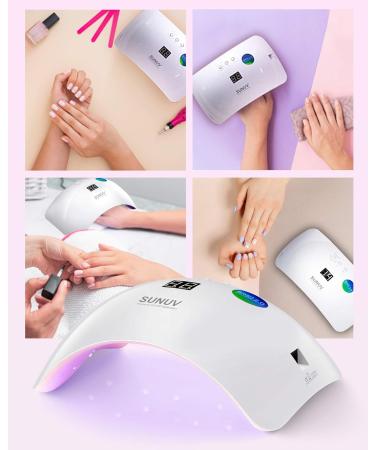 SUNUV SUN8 Pink Gel UV LED Nail Lamp 36W with Auto Sensor and 3 Timers - Buy Online on SooperMarket.com