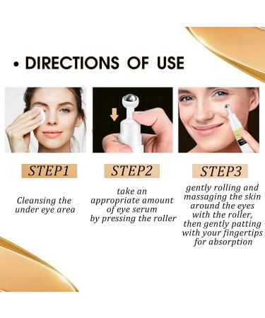 Snail Peptide Eye Cream with Snail Mucin + Niacinamide Eye Serum Roller Snail Eye Cream for Dark Circles and Puffy Eyes Under Eye Cream Anti Aging Anti Wrinkle Fine Lines Korean Skin Care - Buy Online on SooperMarket.com
