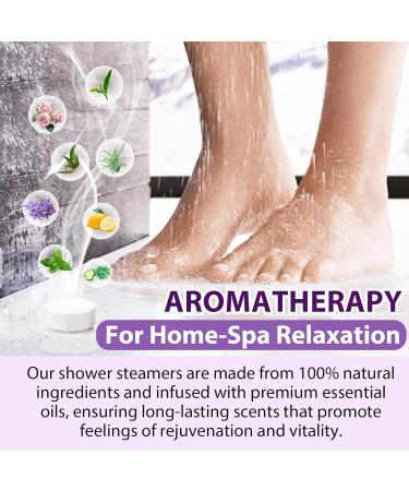 ATOANY Shower Steamers Aromatherapy for Women and Men 16 Pack 8 Scents Shower Bombs with Natural Essential Oils for Home Spa Self Care Stress Relief and Relaxation Nasal Relief Birthday Gifts - Buy Online on SooperMarket.com