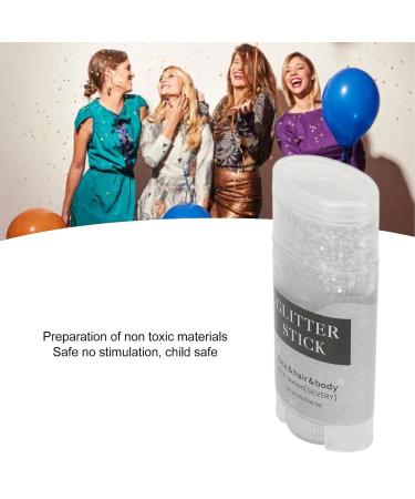 Buy Silver Glitter Stick Gel - Versatile Long Lasting Body Glitter for Parties | Easy to Clean - International Shipping Available - Buy Online on SooperMarket.com