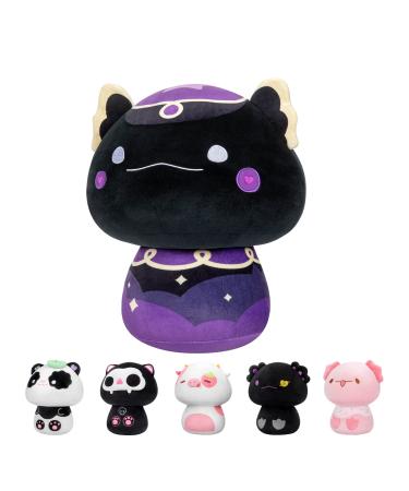Mewaii 14'' Soft Magic Axolotl Mushroom Stuffed Animal Plush Pillow Squishy Toy - Black Magic Axolotl 14 Inch