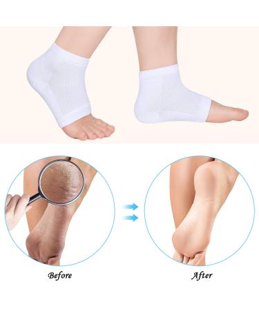 Heel Socks for Dry Cracked Skin - Soft Ventilated & Moisturizing - 3 Pairs for Ultimate Comfort - Buy Online on SooperMarket.com