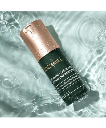 Biossance Squalane + Lactic Acid Resurfacing Night Serum - 1 Fl Oz | Exfoliating AHA for Smoother Skin, Diminishes Fine Lines, Brightens Complexion - Buy Online on SooperMarket.com