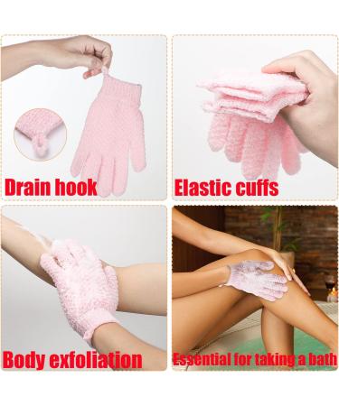 JASSINS African Net Long Bath Sponge & Exfoliating Gloves Set - Pink - Buy Online on SooperMarket.com