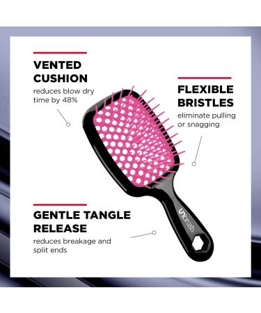 FHI HEAT UNbrush Vented Detangling Hair Brush Pink - Wet & Dry, 1 Count - Buy Online on SooperMarket.com