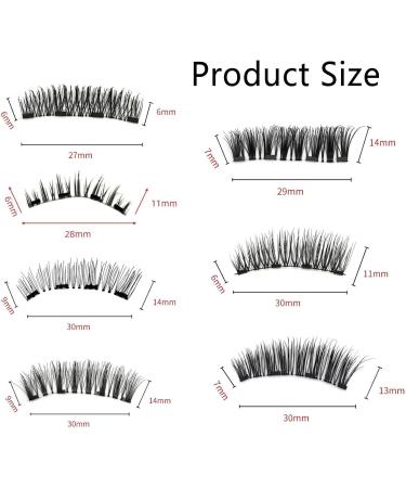 Magnetic Eyelashes Reusable Self-Adhesive Eyelashes with Applicator Natural Fluffy Curling Long Eyelashes 3D Effect Waterproof Fake Eyelash Set KS01-4 - Buy Online on SooperMarket.com