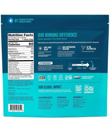 Liquid IV Hydration Multiplier Drink Mix 30 Count - Firecracker Flavor - 30 Total Individual Stick Packets - 480 Grams - Buy Online on SooperMarket.com